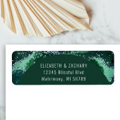 Emerald Green Arch Wedding Retour Adres Label