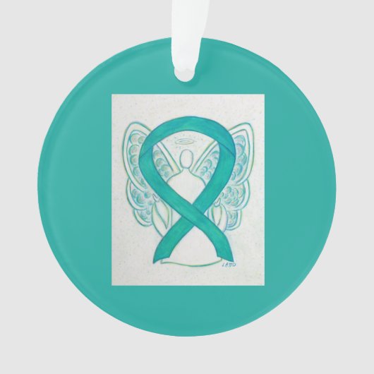 Emerald Green Awareness Ribbon Angel Ornaments Ornament (voorkant)