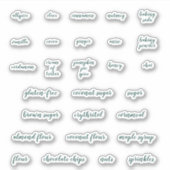 Emerald Green Baking Labels (Voorkant)