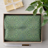 Emerald Green Bohemian Geometric Pattern Tissuepapier (Geschenk)