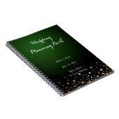 emerald green bruiloft planning gastboek notitieboek (Rechterzijde)