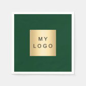 Emerald green business logo servet (Voorkant)