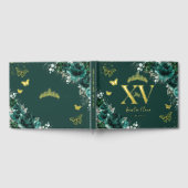 Emerald Green Butterflies Gold Quinceañera (Complet)