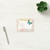 Emerald Green Butterfly op Chic Collage Post-it® Notes (Kantoor)