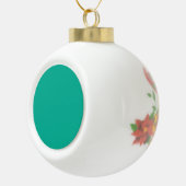 Emerald Green Classy Colour Coordinated Keramische Bal Ornament (Rechts)