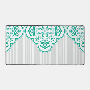 Emerald Green Classy Stripes Damask