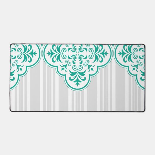 Emerald Green Classy Stripes Damask (Recto)
