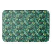 Emerald Green Clover Floral Pattern  Badmat (Voorkant)