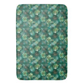 Emerald Green Clover Floral Pattern  Badmat (Voorkant Verticaal)