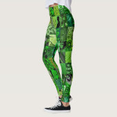 Emerald Green Collage Leggings (Links)