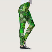 Emerald Green Collage Leggings (Rechts)