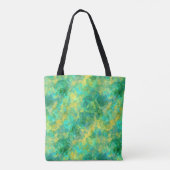 Emerald Green Crumpled Texture Draagtas (Achterkant)