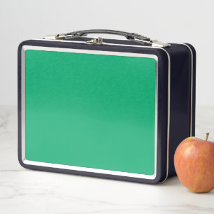 Emerald Green Custom Metal Lunchbox