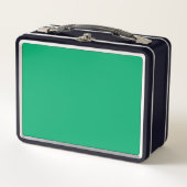 Emerald Green Custom Metal Lunchbox (Voorkant)