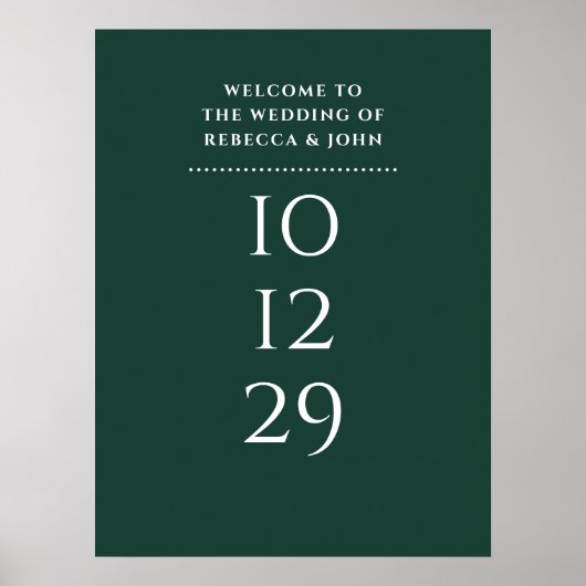 Emerald Green Date spéciale Mariage Affiche de bie (Devant)