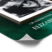 Emerald Green Deceased Reserved Seat Sign  Poster (Hoek)