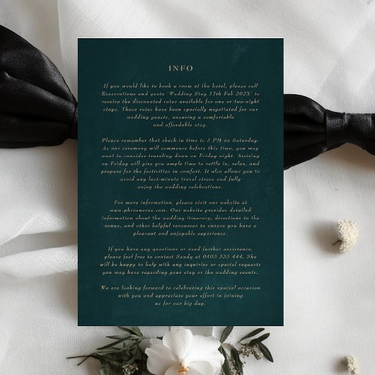 Emerald Green Details Extra info 5 x 7 Behuizing Kaart