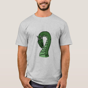 Emerald Green Dragon Fantasy Embleem T-shirt