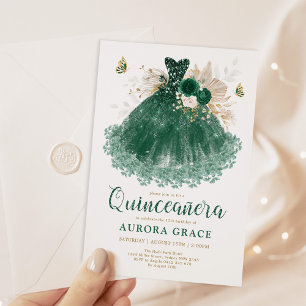 Emerald Green Dress Quinceañera Mis Quince 15 Años Kaart