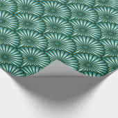 Emerald Green Egyptian Palm Fern Tree Cadeaupapier (Hoek)