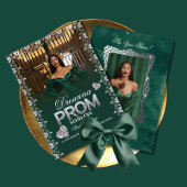 Emerald Green Elegant Prom Send-Off Invitation