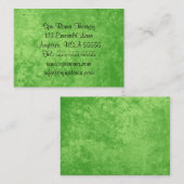 Emerald Green Élégants Cartes de visite Pour Femme (Devant / Derrière)