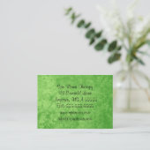 Emerald Green Élégants Cartes de visite Pour Femme (Debout devant)