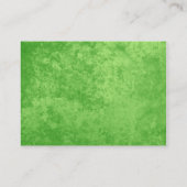 Emerald Green Élégants Cartes de visite Pour Femme (Dos)