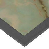 Emerald Green en Copper Gold Marble Tafelkleed (Gekanteld)