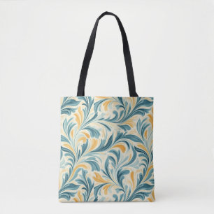 Emerald Green en Gold Paisley Bladpatroon Draagtas