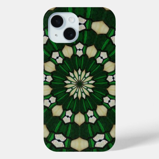 Emerald Green en Ivory Glass Case-Mate iPhone Case (Achterkant)