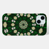 Emerald Green en Ivory Glass Case-Mate iPhone Case (Achterkant (horizontaal))