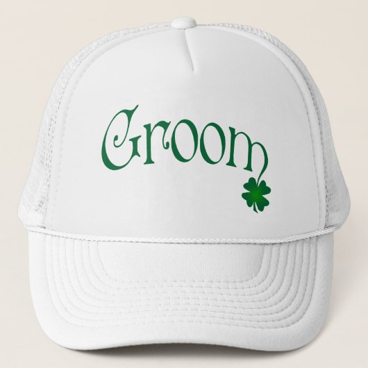 Emerald Green en White Shamrock Groom Pet (Voorkant)