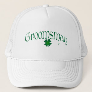 Emerald Green en White Shamrock Groomsman Pet
