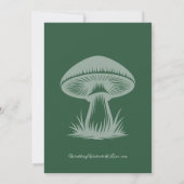 Emerald Green Enchanted Forest Wedding Kaart (Achterkant)