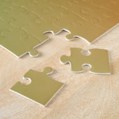 Emerald Green et Burange Orange Gradient Puzzle (Côté)