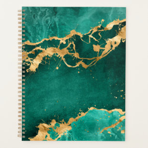 Emerald Green et Gold abstrait