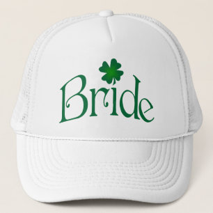 Emerald Green et White Shamrock Casquette