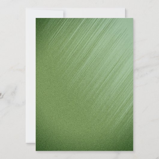 Emerald Green Faire-part de mariage (Dos)