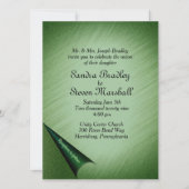 Emerald Green Faire-part de mariage (Devant)