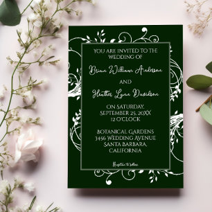 Emerald Green Faire-part de mariage