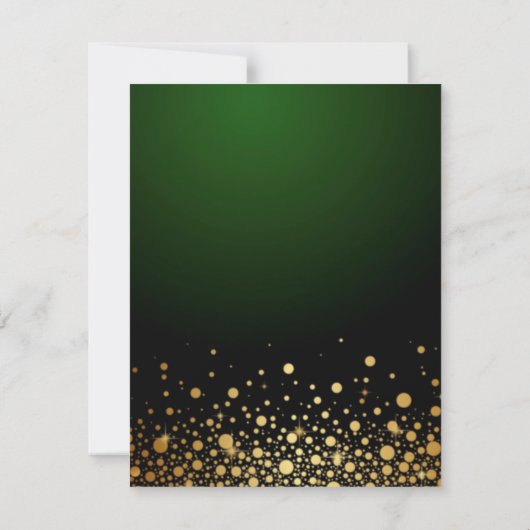 Emerald Green Faire-part de mariage est populaire (Dos)