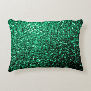 Emerald Green faux glitter Accent Kussen