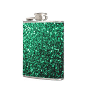 Emerald Green faux glitter Heupfles (Links)