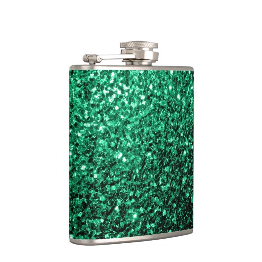 Emerald Green faux glitter Heupfles (Rechts)