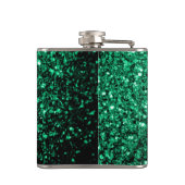 Emerald Green faux glitter Heupfles (Achterkant)