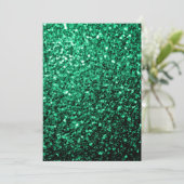 Emerald Green faux glitter Kaart (Staand voorkant)