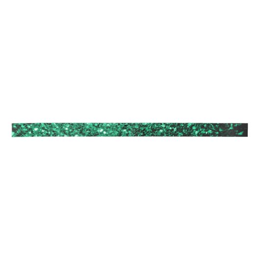Emerald Green faux glitter Lint (Voorkant)