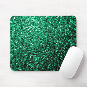 Emerald Green faux glitter Muismat