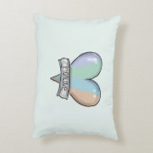 Emerald Green Figaro accent pillow Kussen (Achterkant (Verticaal))